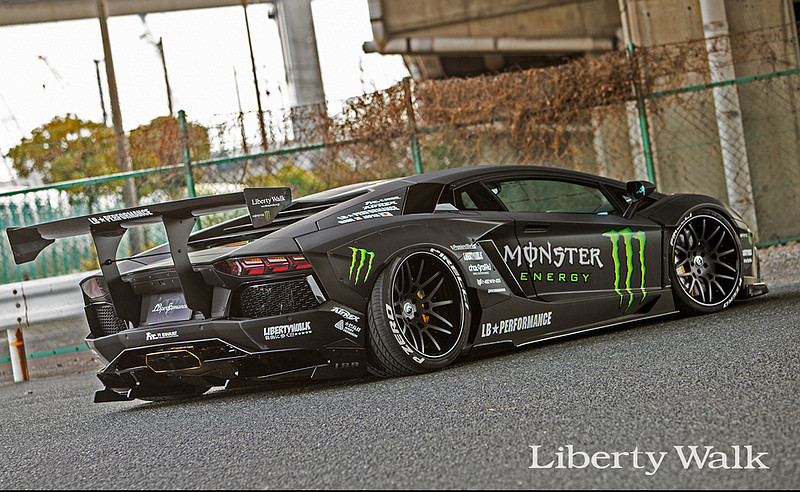 自由に歩大牛帅劲无比 《lamborghini aventador》liberty walk式样