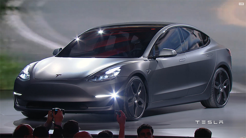 價格換算不到新臺幣115萬元 《Tesla Model 3》正式發表亮相 價格換算不到新臺幣115萬元 《Tesla Model 3》正式發表亮相