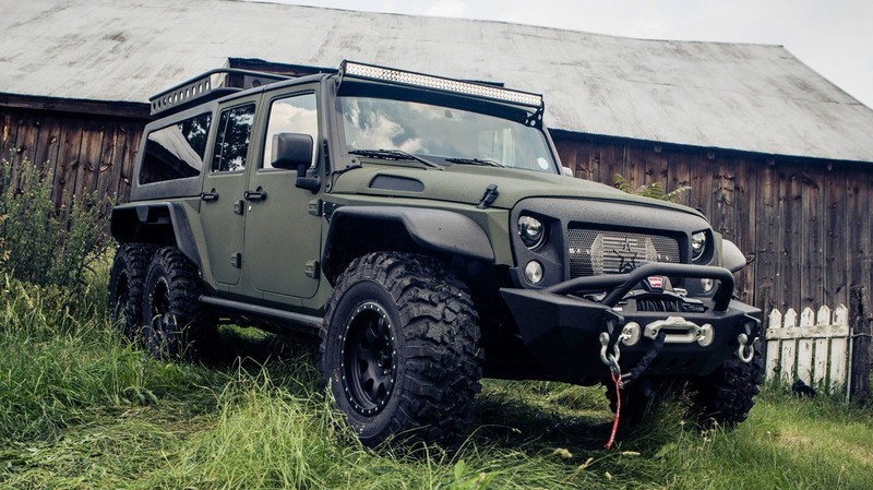 效法《Mercedes-Benz G-Class》 《Jeep Wrangler》竟然也出現6x6六輪車型 效法《Mercedes-Benz G-Class》 《Jeep Wrangler》竟然也出現6x6六輪車型