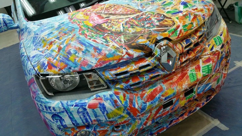 前進法國《Renault Kwid Art Car》融合印度的行動藝術 前進法國《Renault Kwid Art Car》融合印度的行動藝術