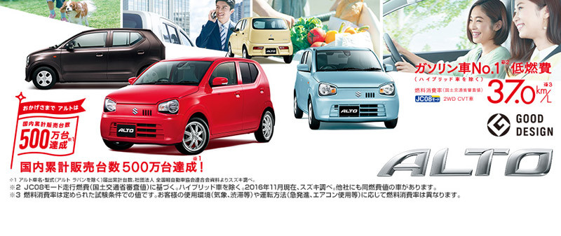 累積銷售500萬輛《Suzuki Alto》特別車色日本發表 累積銷售500萬輛《Suzuki Alto》特別車色日本發表