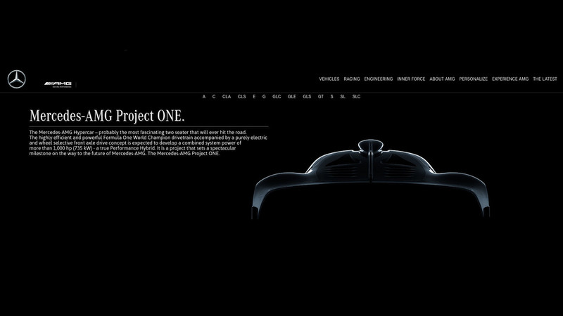 搭載《F1》Hybrid動力單元《Mercedes-AMG Project One》將突破超級跑車框架 搭載《F1》Hybrid動力單元《Mercedes-AMG Project One》將突破超級跑車框架