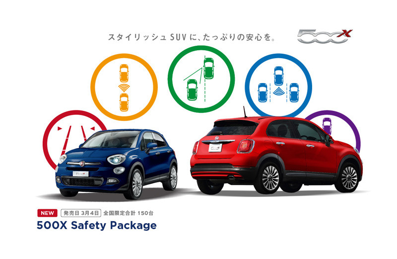 日本限量《Fiat 500X Safety Package》安全防護更周全 日本限量《Fiat 500X Safety Package》安全防護更周全
