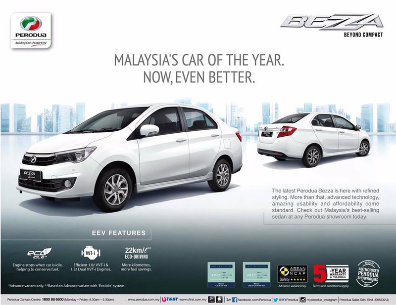 2017年式《Perodua Bezza》馬來西亞戰力強化  國王車訊 Kingautos