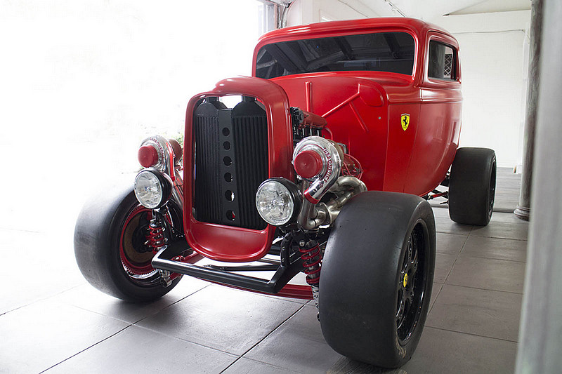 植入《Ferrari》心臟再掛雙渦輪 超猛1932年《Ford Model B Coupe》狂發950hp暴力 植入《Ferrari》心臟再掛雙渦輪 超猛1932年《Ford Model B Coupe》狂發950hp暴力
