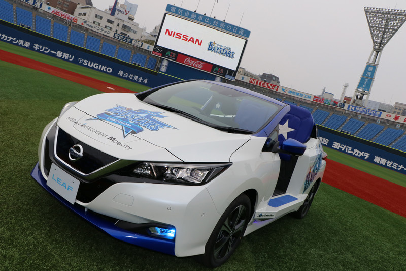 二代目《Nissan Leaf》接棒日本職棒橫濱球場牛棚車任務 二代目《Nissan Leaf》接棒日本職棒橫濱球場牛棚車任務