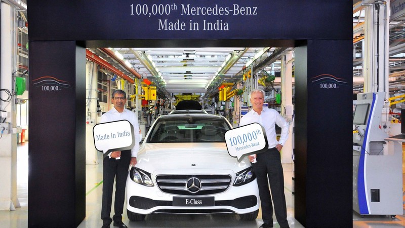 《Mercedes-Benz E-Class》品牌第10萬輛印度生產新車正式下線 《Mercedes-Benz E-Class》品牌第10萬輛印度生產新車正式下線