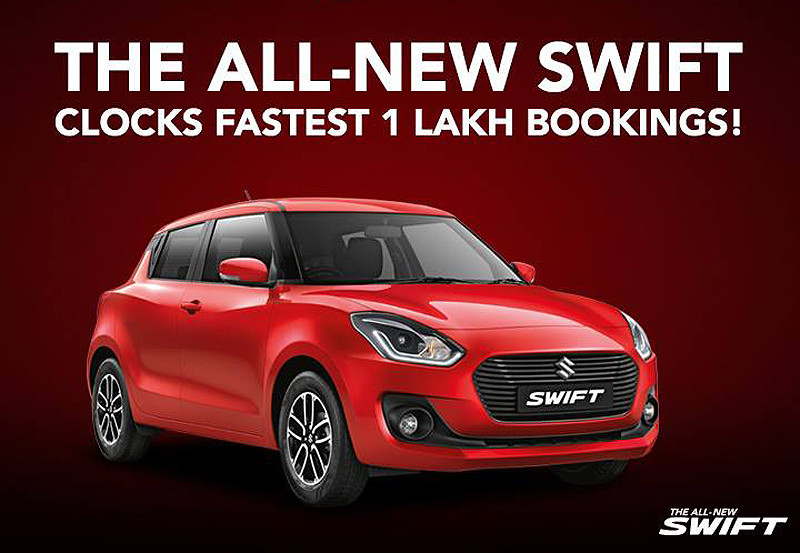 新世代《Suzuki Swift》印度締造10萬輛新車銷售最速紀錄 新世代《Suzuki Swift》印度締造10萬輛新車銷售最速紀錄