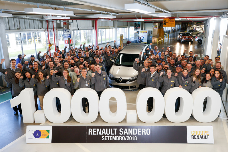 《Renault Sandero》巴西工廠累計生產正式突破100萬輛大關 《Renault Sandero》巴西工廠累計生產正式突破100萬輛大關