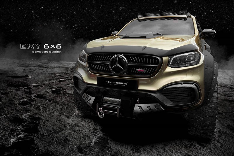 又一款六輪巨獸 Mercedes Benz X Class Exy 6x6 Concept 概念登場 國王車訊kingautos