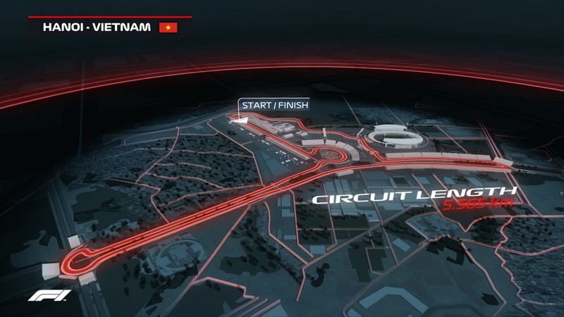 《F1》公布2020年越南GP賽道布局 《F1》公布2020年越南GP賽道布局
