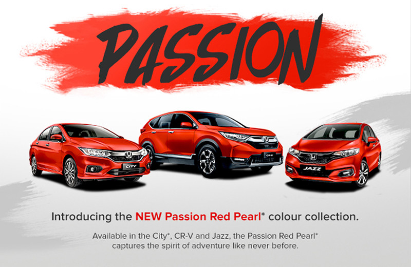 《Honda City/Jazz/CR-V》馬來西亞增添Passion Red Pearl搶眼新色 《Honda City/Jazz/CR-V》馬來西亞增添Passion Red Pearl搶眼新色