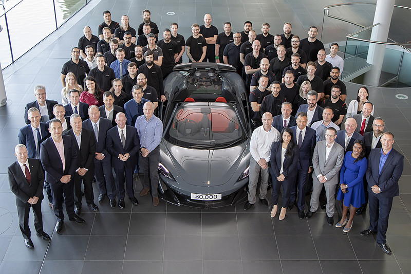 《McLaren Automotive》達成累計生產20,000輛新車的里程碑 《McLaren Automotive》達成累計生產20,000輛新車的里程碑