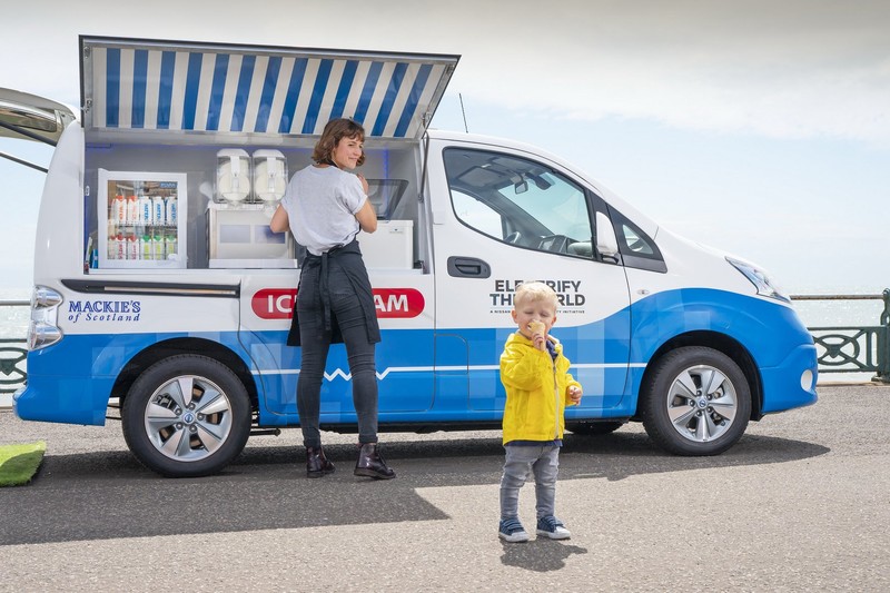 吃冰愛地球《Nissan e-NV200》化身零排放污染冰淇淋車 吃冰愛地球《Nissan e-NV200》化身零排放污染冰淇淋車