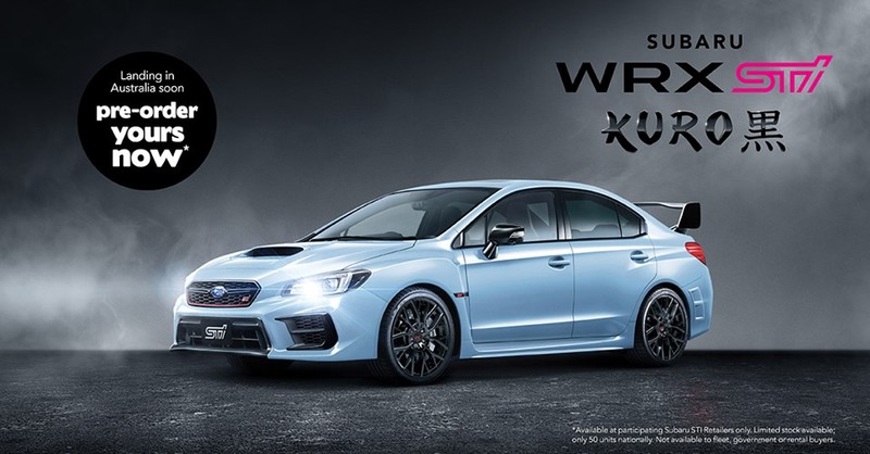 《Subaru WRX STI Kuro》澳洲限量特仕以黑為名 《Subaru WRX STI Kuro》澳洲限量特仕以黑為名