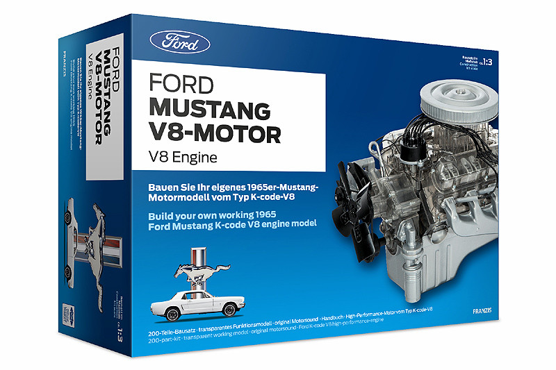 野馬迷必備 《Franzis》再推初代《Ford Mustang》V8引擎組裝模型 野馬迷必備 《Franzis》再推初代《Ford Mustang》V8引擎組裝模型