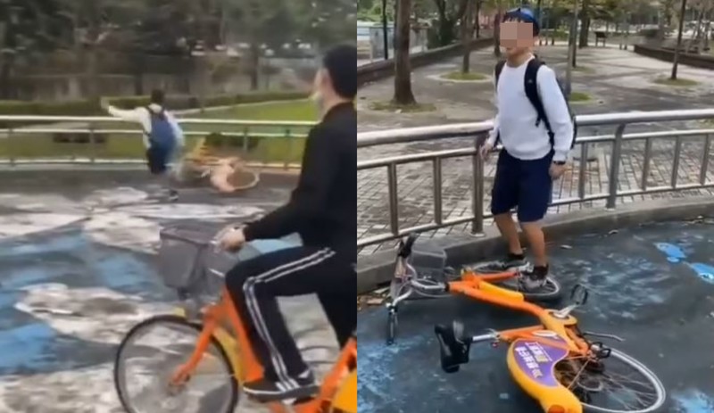 男學生笑摔YouBike喊:「爽死了」 YouBike怒提告 男學生笑摔YouBike喊:「爽死了」 YouBike怒提告
