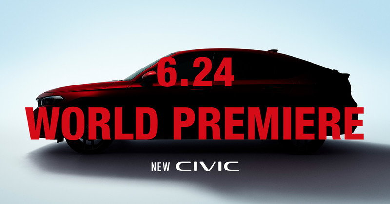 五門掀背車首度曝光!《Honda》預告新世代日規《Civic》將於6/24發表 五門掀背車首度曝光!《Honda》預告新世代日規《Civic》將於6/24發表